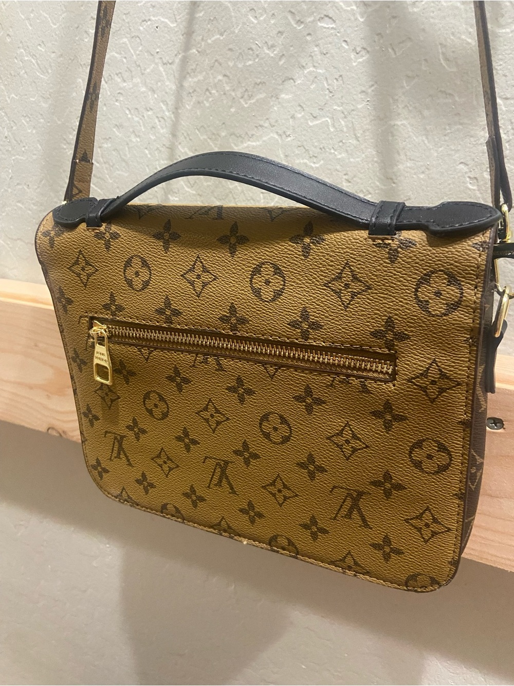 Louis Vuitton Two-Tone Monogram Flap Crossbody in Brown and Tan - Picture 5 of 5